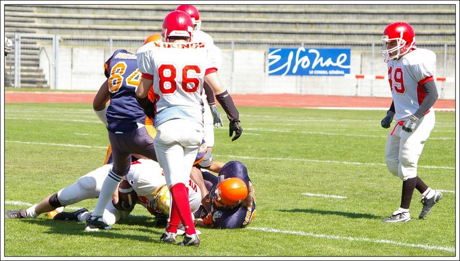 Corsaire vs Vikings de Lille: tackle